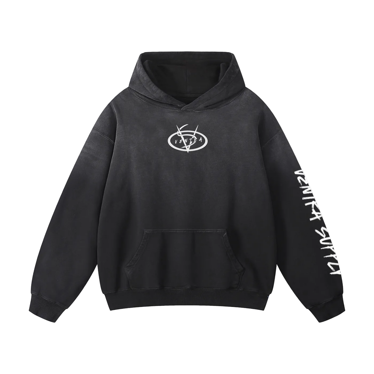 Heavyweight Sunfade Oversized ventra Hoodie