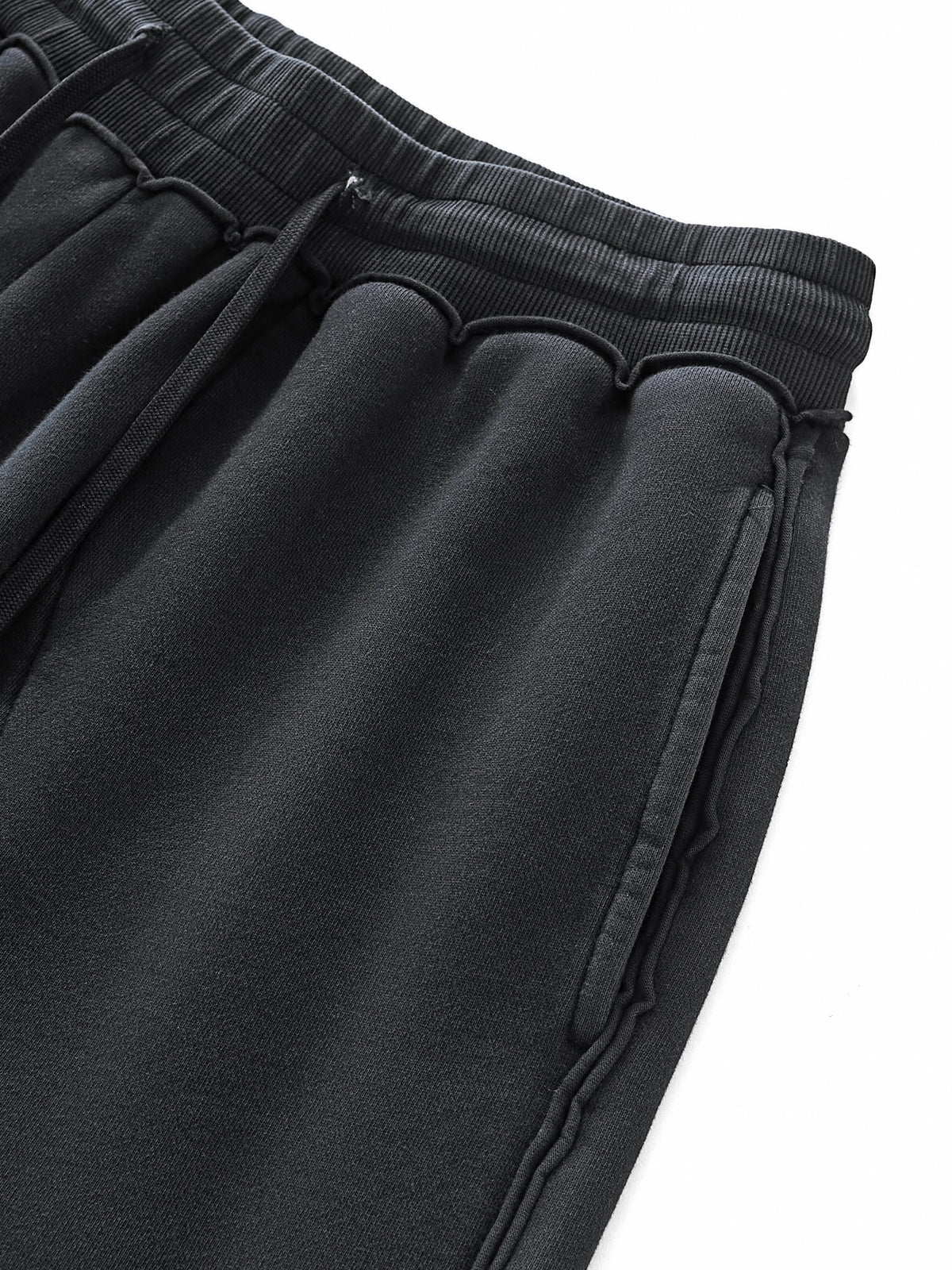 Fearless Apparel Raw-Seam Enzyme Washed Sweatpants – 100% Cotton Heavyweight Streetwear