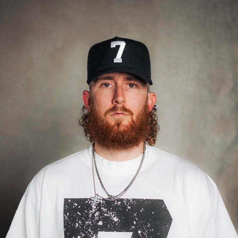 [PRE-ORDER - SHIPS BEGINNING OF NOVEMBER] ‘7’ Premium SnapBack - Black/White